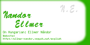 nandor ellmer business card