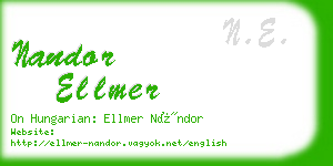 nandor ellmer business card